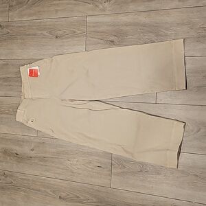  spanx Stretch Twill Cropped Pant, color Bone, size medium